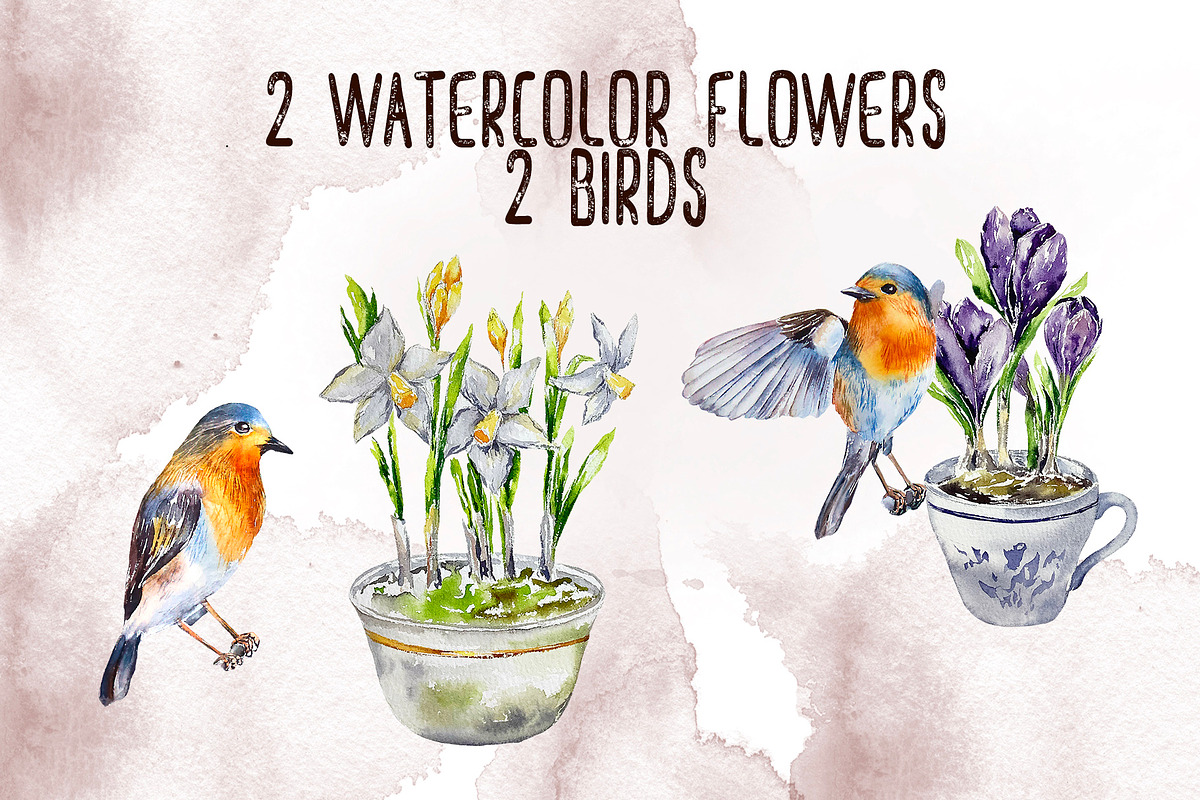 Happy easter watercolor clipart, an Object Graphic by Lidia's watercolor world (Photo 6 of 8)