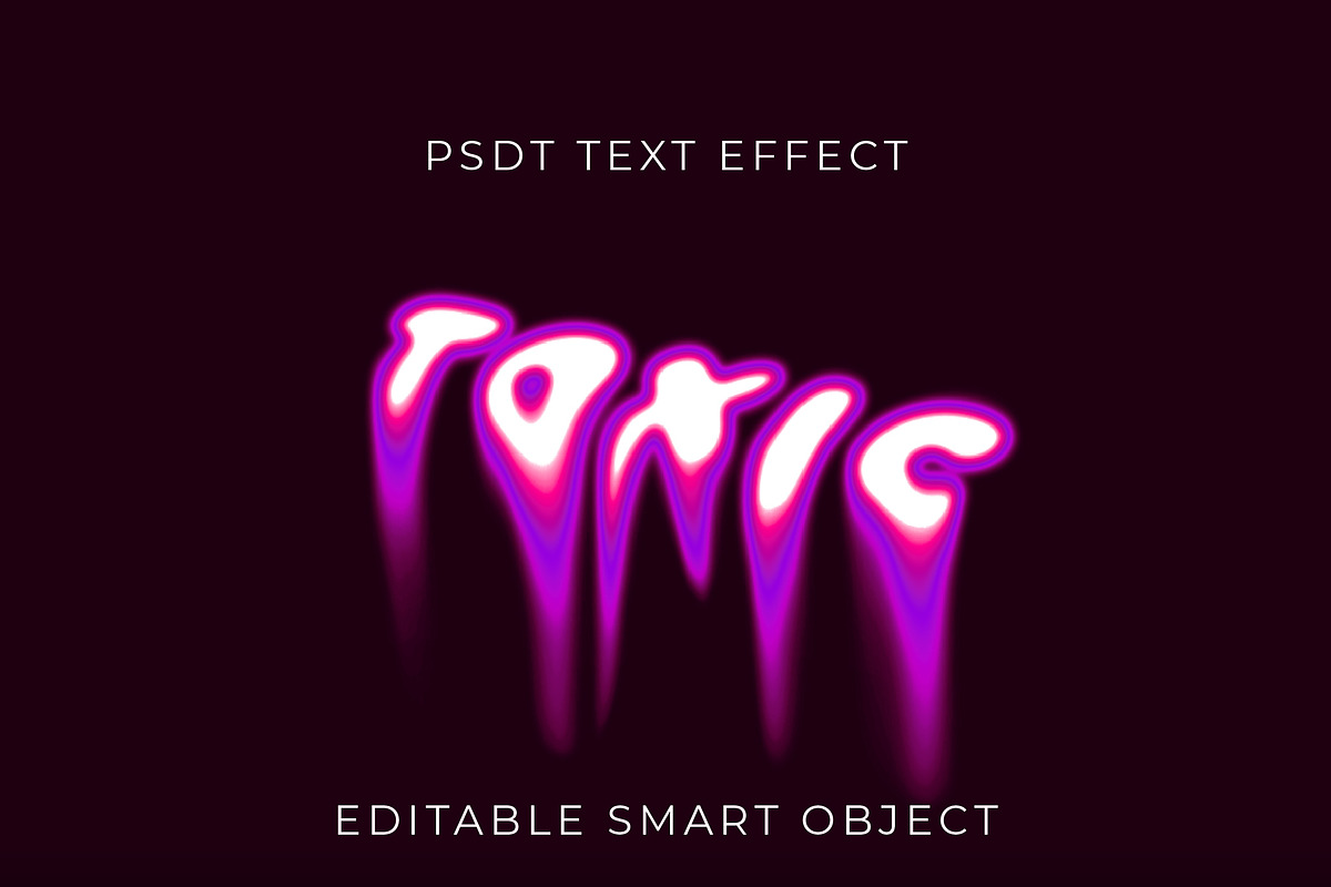 Neon Drip Toxic Text Effect