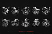 10 Bundle Dark Art Witch Head Women, an Illustration by Morspective (Thumbnail 6 of 7)