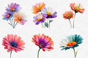 Whimsical Spring Daisy Flower Clipar, an Illustration by Designworld (Thumbnail 2 of 4)