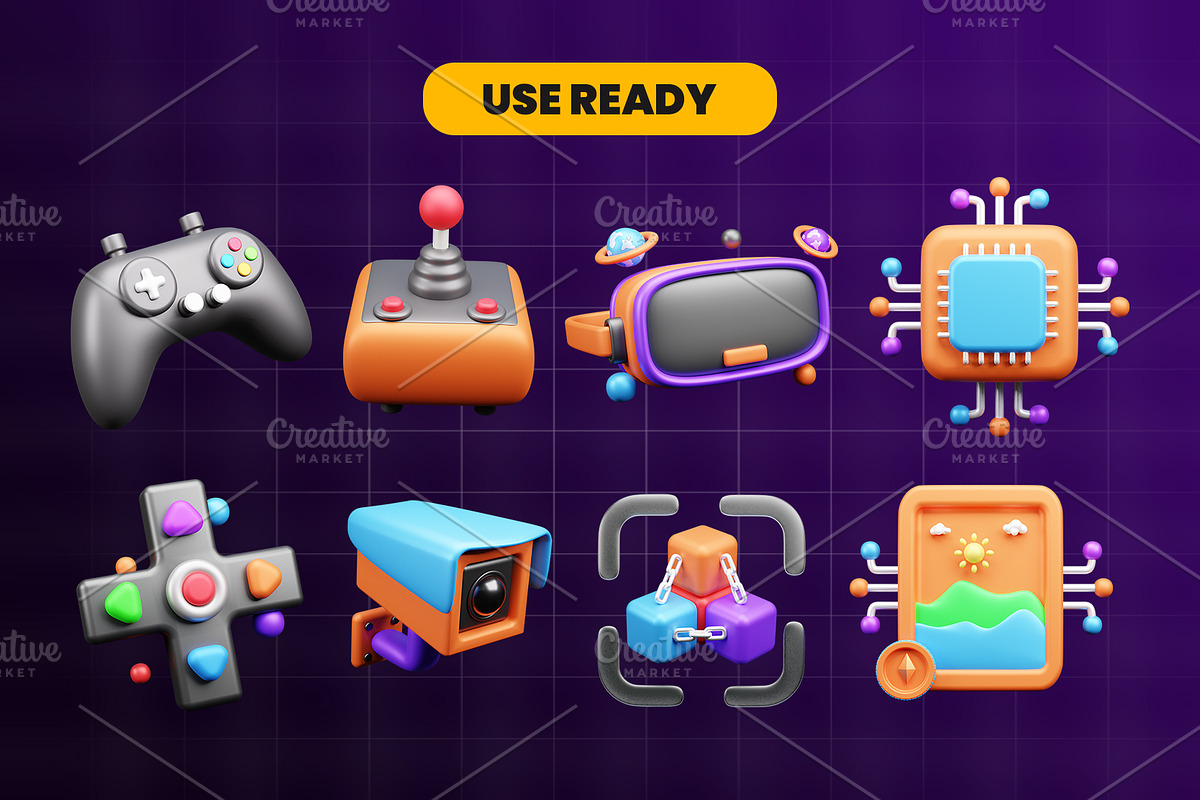 Metaverse Gaming 3d Illustration, an Object 3D Model by Ui Stock