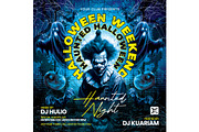 Haunted Halloween Night Party Flyer, a Flyer Template by Shajib Shikder (Thumbnail 2 of 3)