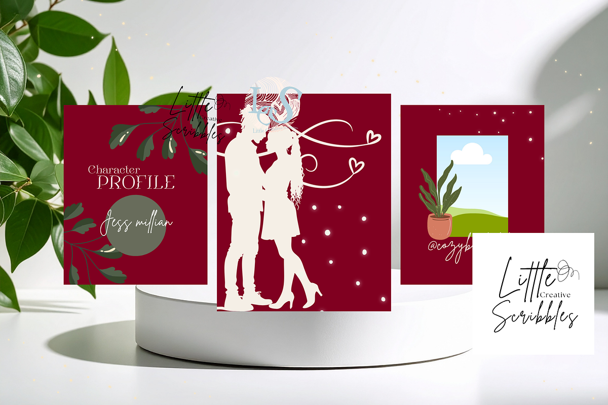 Romance Bookstagram Canva Templates preview 5