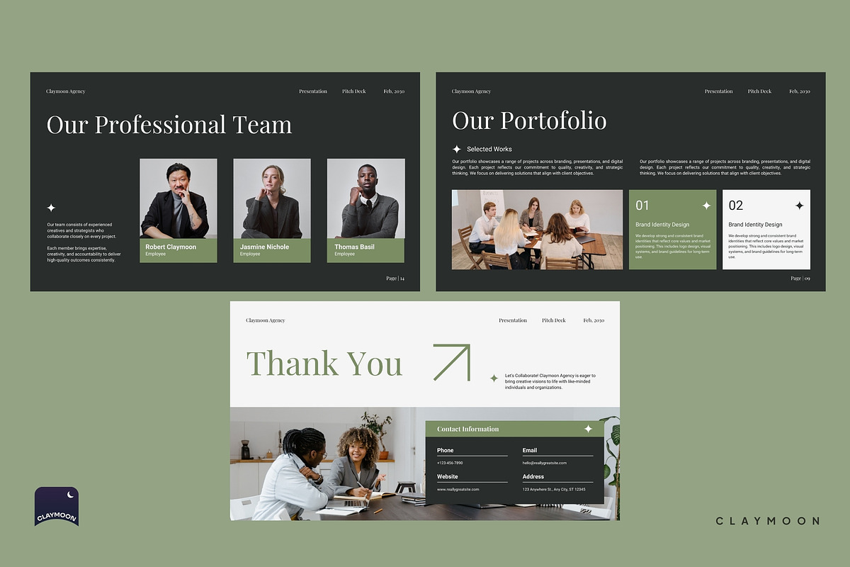 Pitch Deck, a Presentation Template by Claymoon Lab (Photo 7 of 7)
