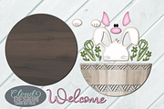 Easter Bunny SVG Laser Cut Files, a Pattern Graphic by Cloud9DesignSVG (Thumbnail 5 of 5)