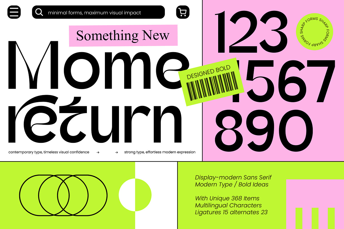 Momereturn Modern Sans Serif, a Sans Serif Font by timelesstype.co (Photo 1 of 10)