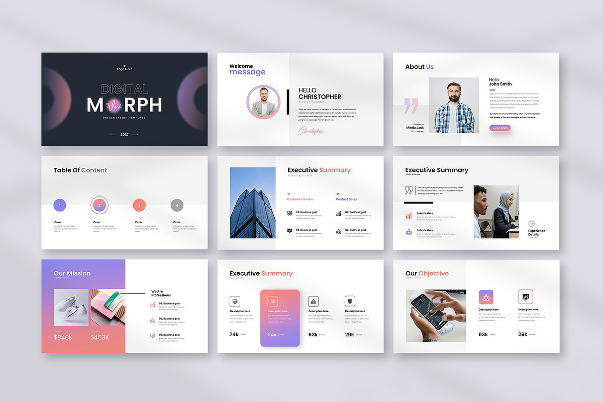 Morph Business Presentation, a Presentation Template by KreateTribe (Photo 6 of 6)