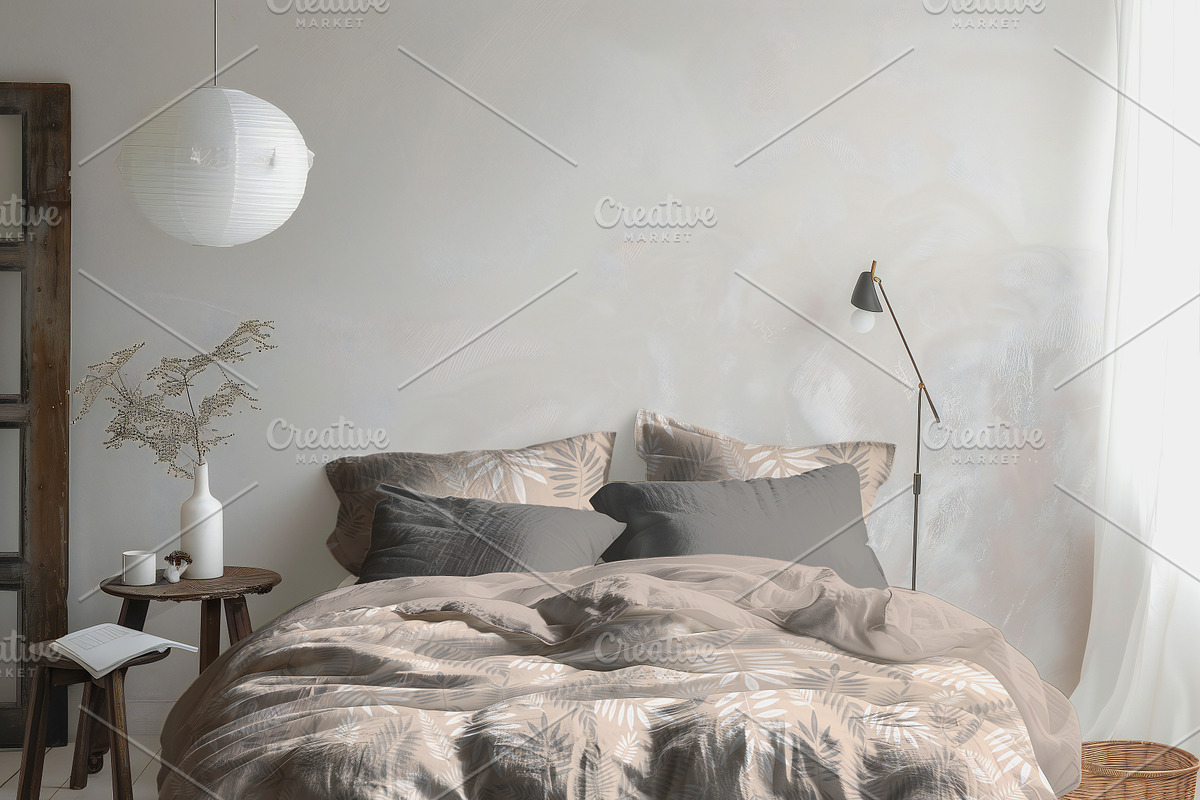 Bedding Set  Mockup, a Product Mockup by Nora Gad (Photo 3 of 13)