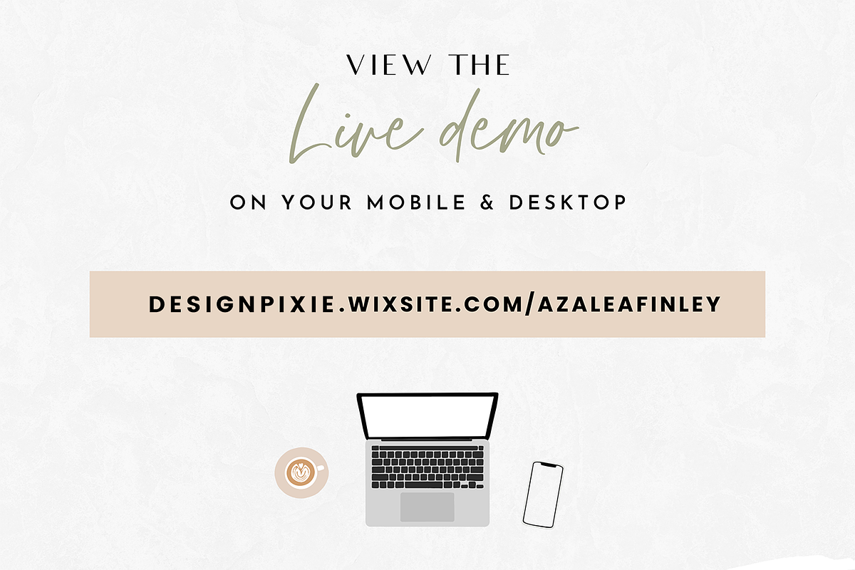 Wix Website Template Azalea Finley, a Wix Template by Design Pixie (Photo 3 of 7)
