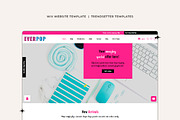 EverPop Wix Website Template, a Wix Template by Girl Boss From Home (Thumbnail 1 of 6)