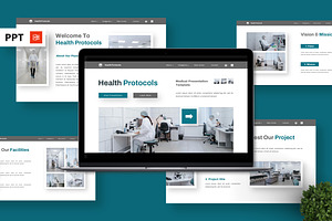 Health Protocols - Medical PPT, a Presentation Template by Deepslide Studio