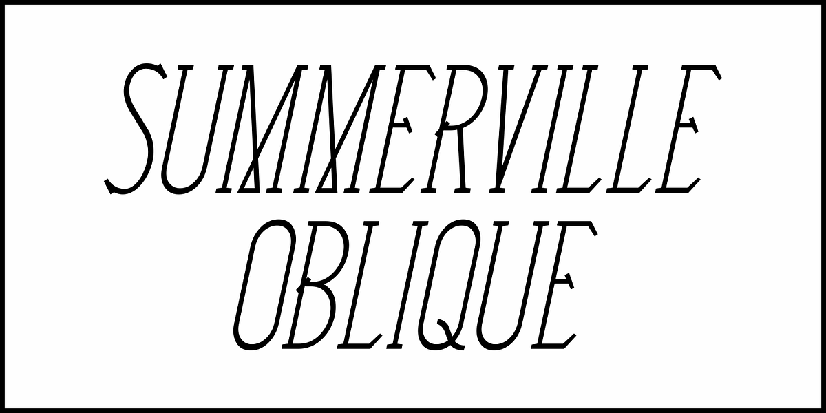 Summerville JNL, a Font by Jeff Levine Fonts (Photo 4 of 5)