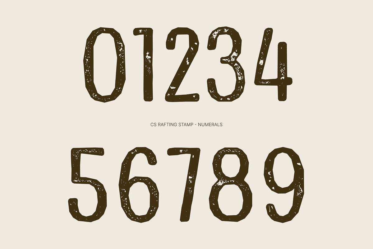 CS Rafting Stamp, a Sans Serif Font by Craft Supply Co. (Photo 5 of 8)