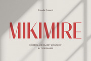 Mikimire - Elegant Sans Serif, a Sans Serif Font by Typeformers (Thumbnail 1 of 5)