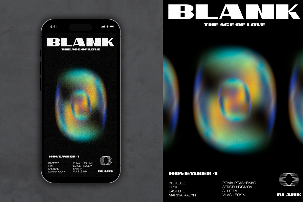 Techno/house party flyer template, a Flyer Template by MAcherry design studio (Photo 1 of 2)