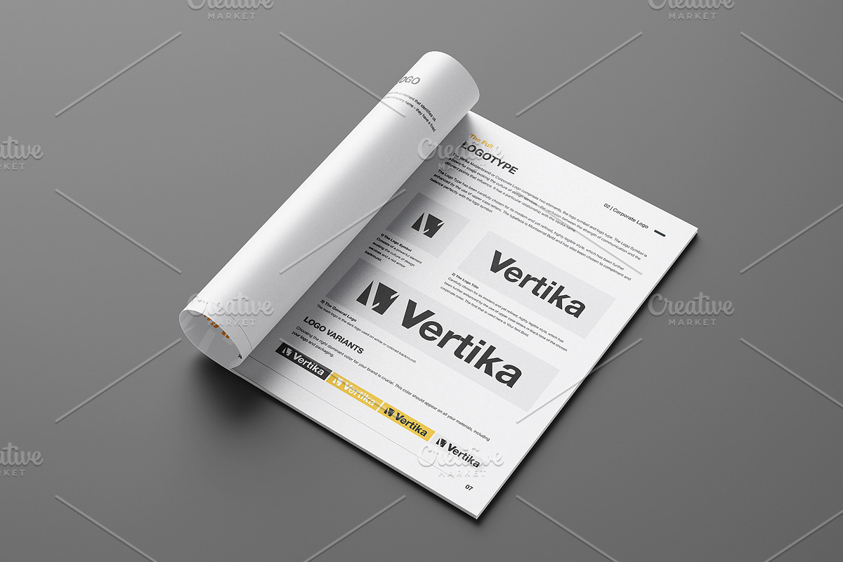 Brand Manual - REAL TEXT, a Brochure Template by Mastergfx (Photo 5 of 13)