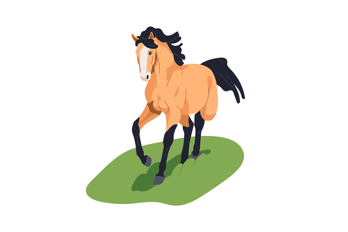 Horses, equine animals running set, an Animal Illustration by Good Studio (Photo 6 of 13)