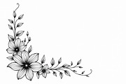 Floral Corner Border Bundle, an Illustration by Designs_River (Thumbnail 4 of 9)