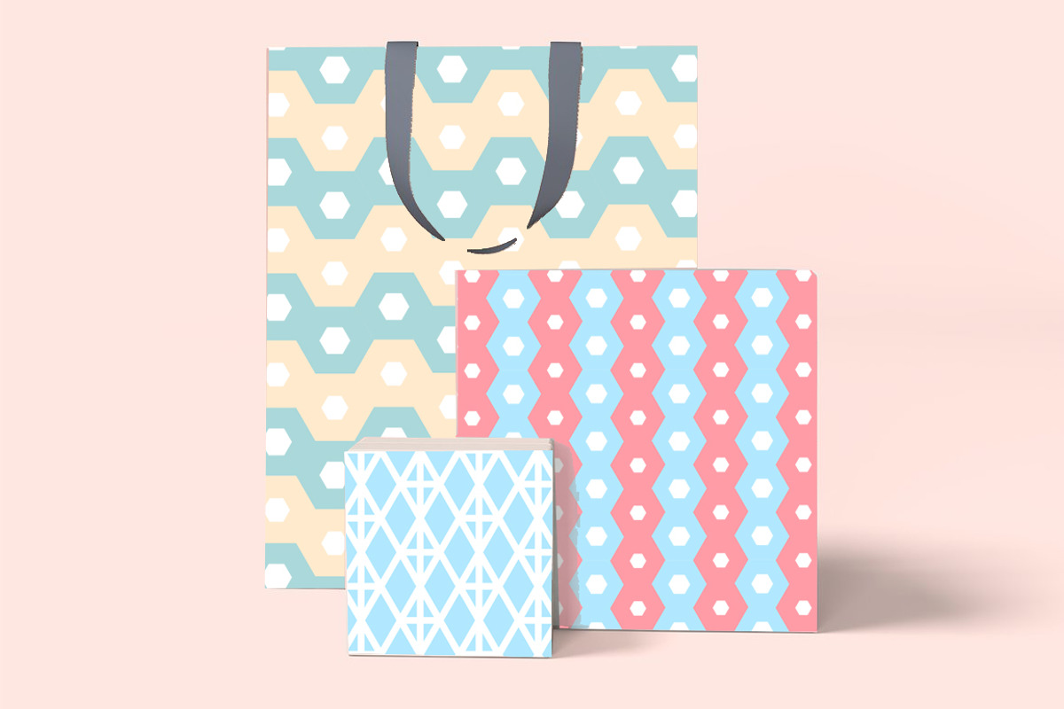 Pastel Hexagon - Tiles & Patterns, a Pattern Graphic by Design Unique (Photo 4 of 9)
