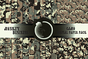 Camo digital papers, Army print, a Texture Illustration by Monkey Business (Thumbnail 1 of 7)