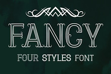 Fancy display fonts