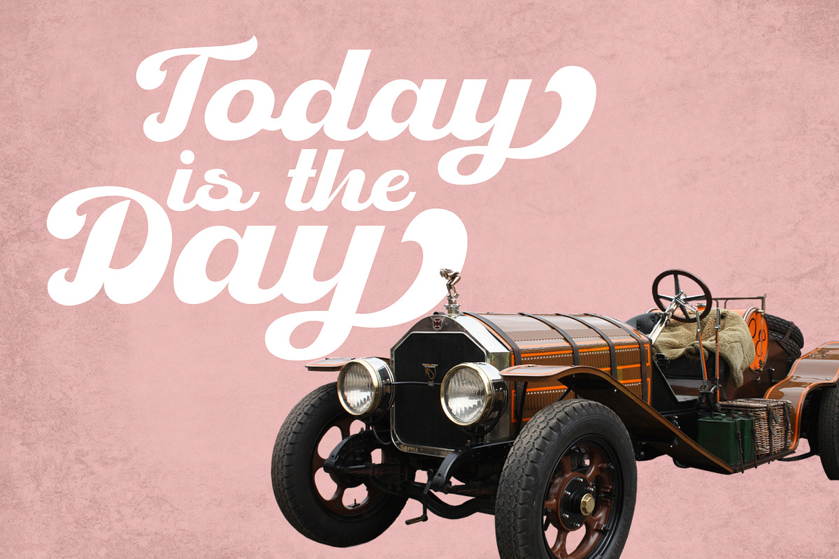 Retro Jump, a Script Font by windestrian (Photo 7 of 8)