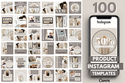 Ecommerce Instagram Templates, a Social Media Template by Oh So Social Boutique (Thumbnail 1 of 5)