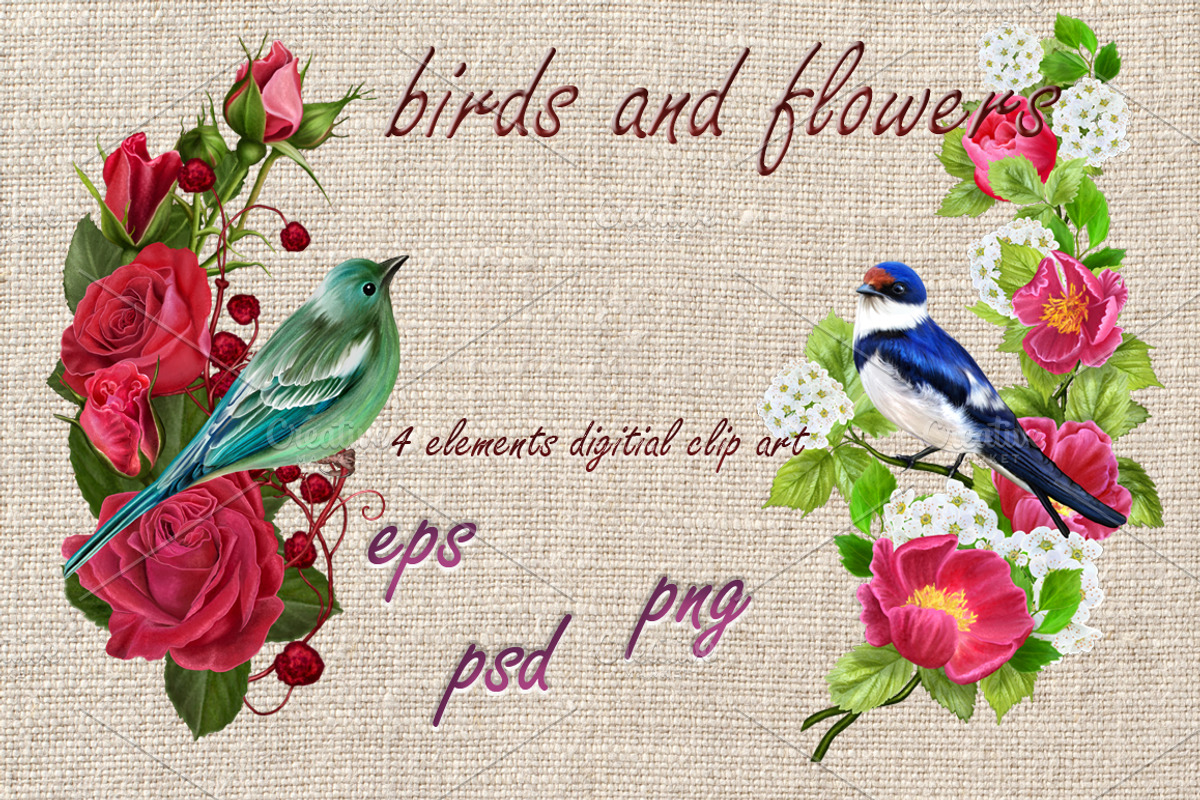 World of birds and flowers Part3, an Illustration by SokolovaSv (Photo 2 of 2)