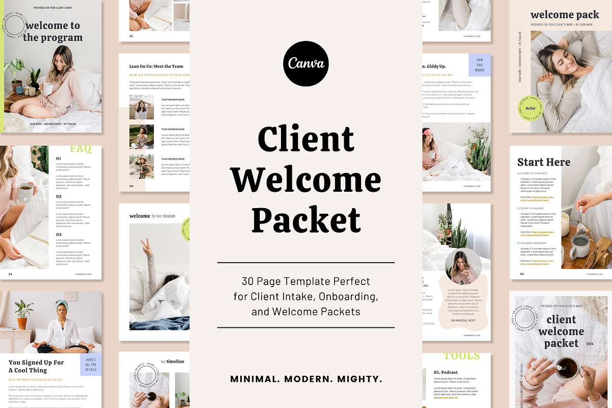Client Welcome Packet | Dawn, a Magazine Template by Erin Cassidy (Photo 1 of 9)