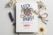 Mardi Gras Hand-drawn PNG Bundle, an Object Illustration by GlitterCraft (Thumbnail 86 of 101)