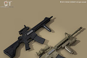 M4 rifle, an Object 3D Model by Tartino 3D models (Thumbnail 3 of 10)