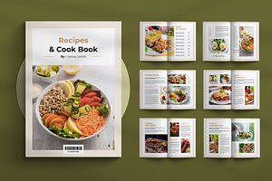 Recipe Book & Cooking Magazine, a Magazine Template by Seeing-art
