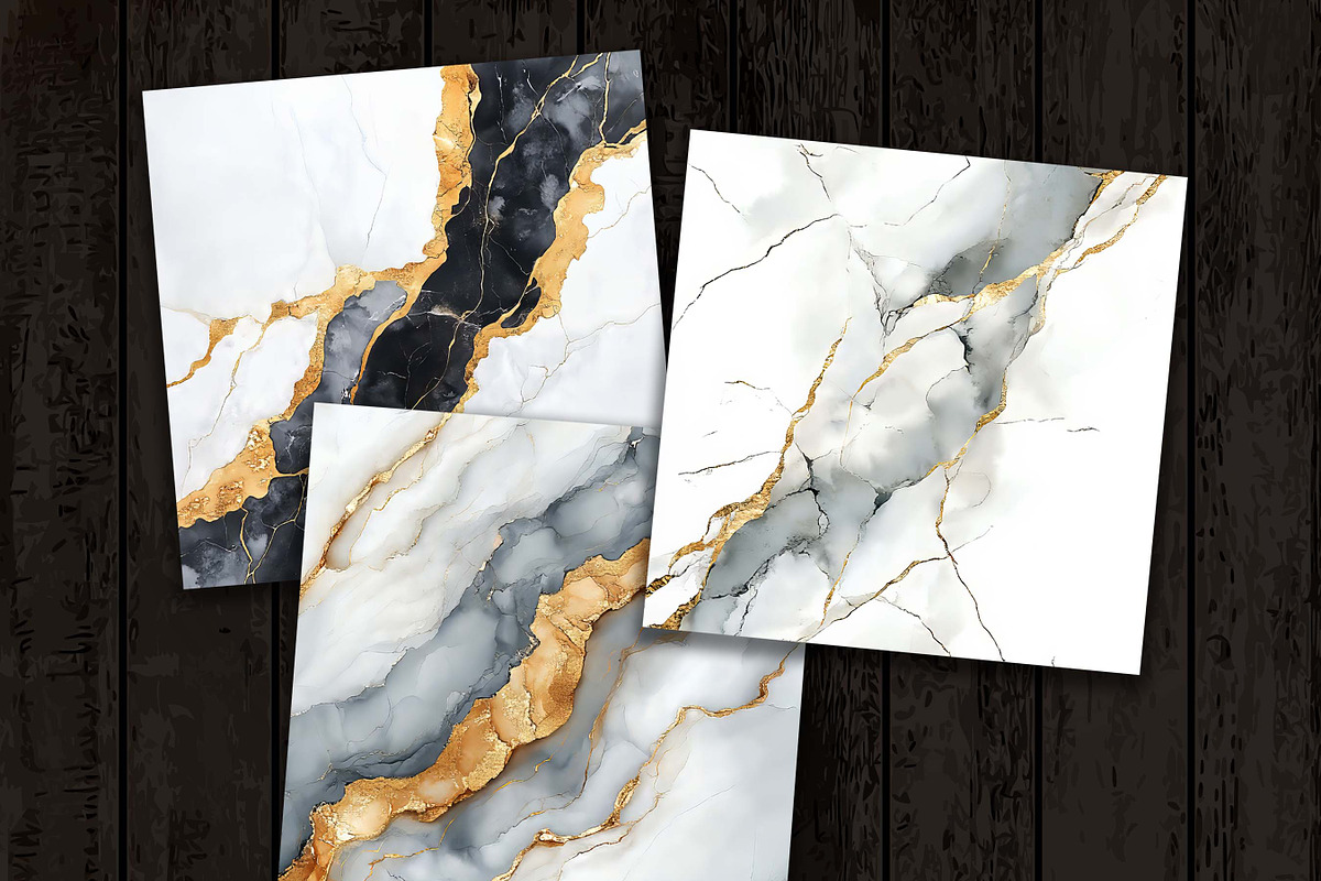 Seamless Smokey Marble Digital Paper, a Pattern Graphic by Design Scotch (Photo 4 of 8)
