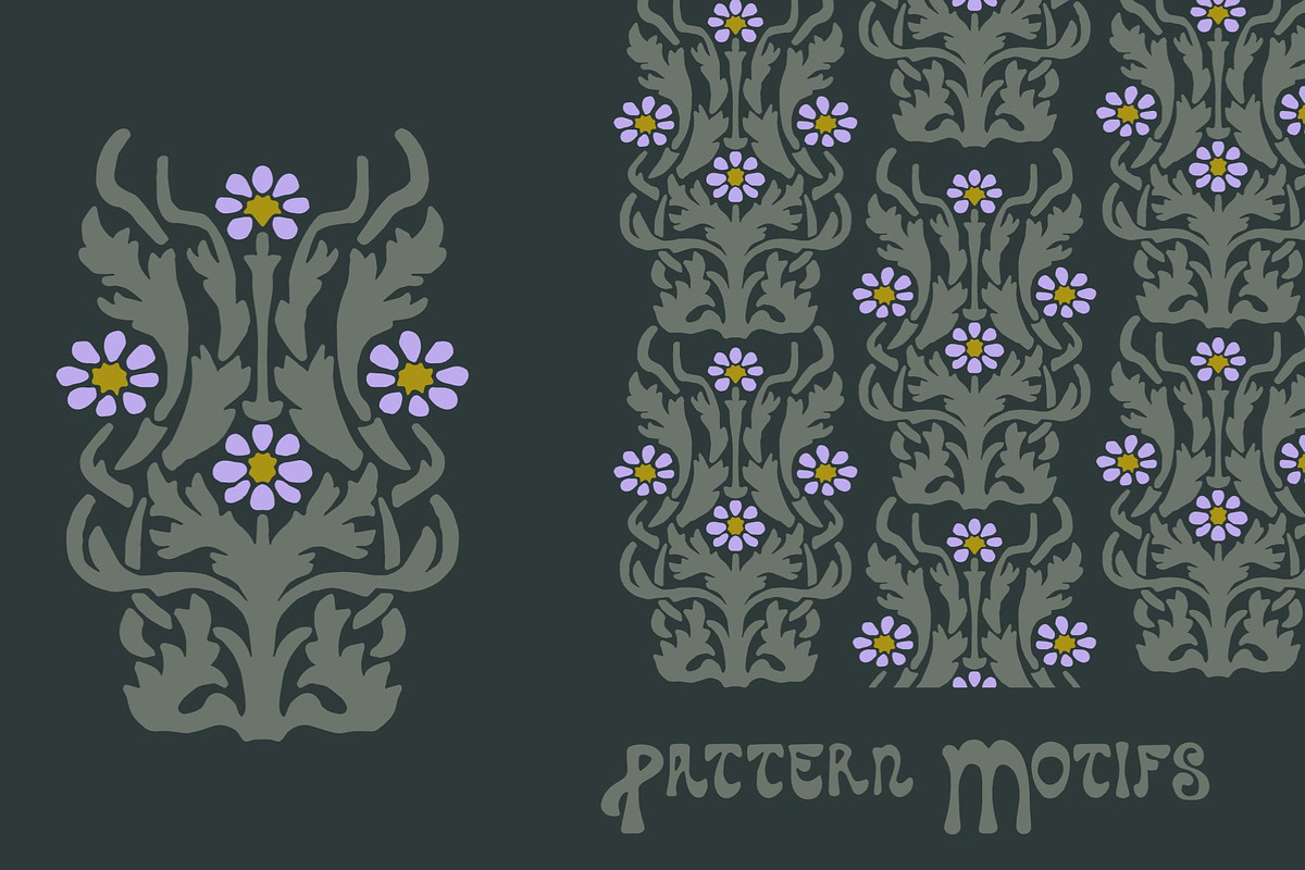 Art Nouveau Graphics & Font, a Graphic by Liz Kohler Brown (Photo 13 of 33)