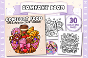 Comfort Food Coloring Book, a Decorative Illustration by HueNestify (Thumbnail 1 of 4)