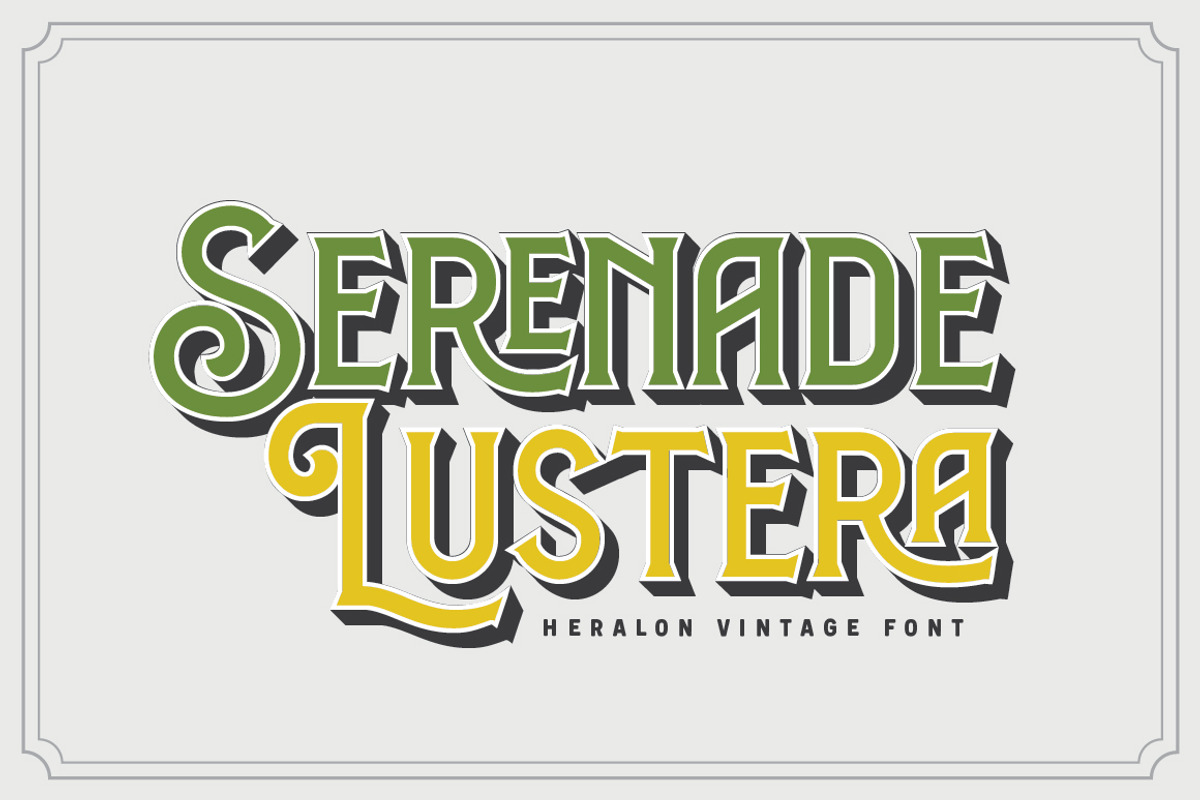 Heralon – Layered Vintage Font, a Serif Font by Typebae (Photo 3 of 8)