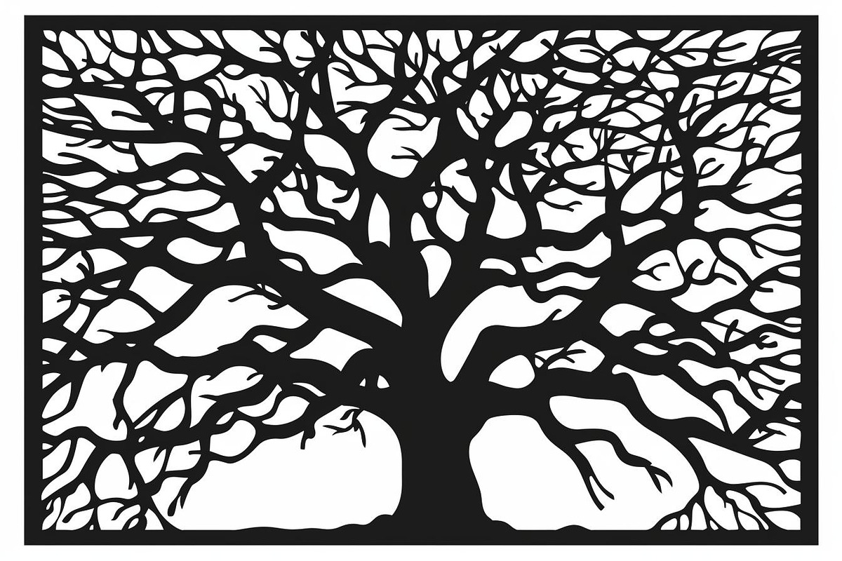 Tree Branch Laser Cut Panel Bundle, a Graphic by balal (Photo 2 of 11)
