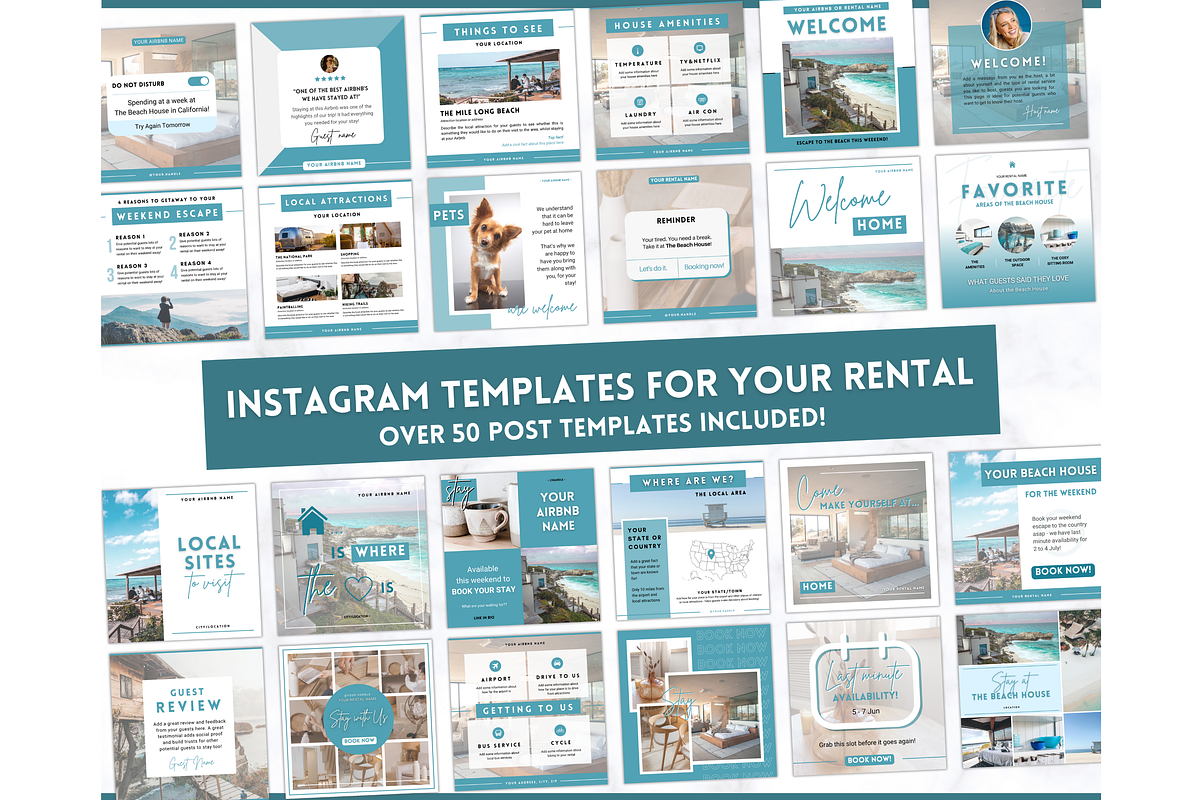 Instagram Post Templates for Airbnb, a Social Media Template by Templatables (Photo 11 of 11)