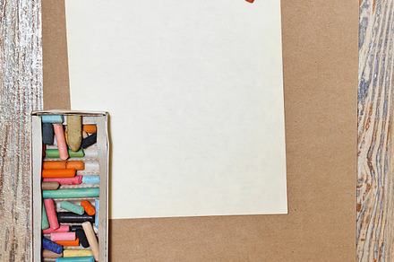 Set pastel pencils in the box., an Arts & Entertainment Photo by Elena Vagengeim