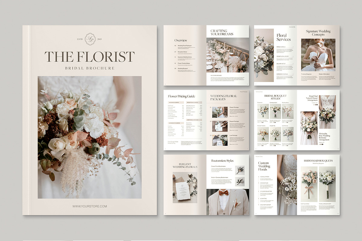 Florist Catalog & Brochure Template, a Brochure Template by BrandPacks (Photo 5 of 5)