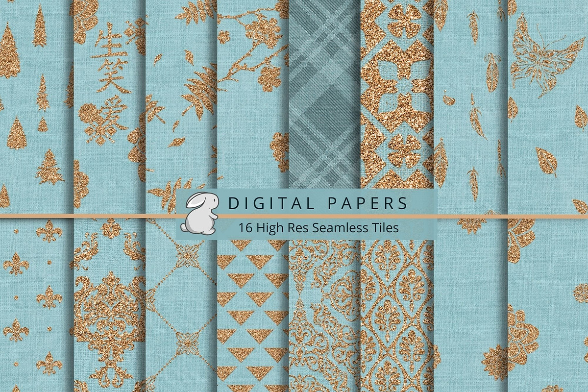 Seamless Digital Paper Bundle, an Illustration by Kandace Lalo Designs (Photo 4 of 10)