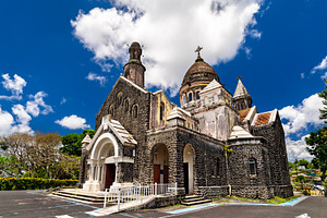 Sacre Coeur de Balata church in Martinique, an Architecture Photo by Leonid Andronov