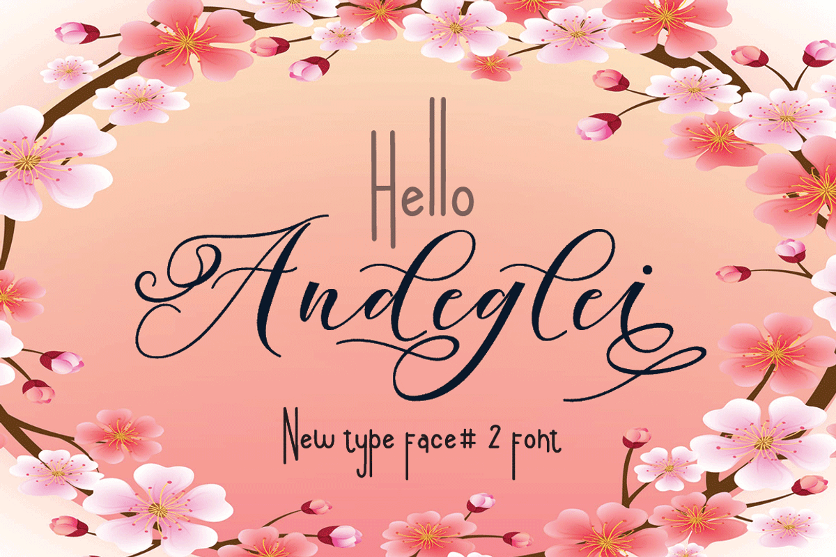 Andeglei, a Script Font by Letter-P (Photo 12 of 17)