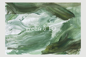 GREEN TEXTURE MODERN ARTWORK