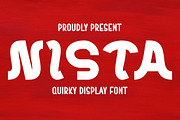 Nista - Quirky Display Font, a Sans Serif Font by Pian45 Studio (Thumbnail 1 of 4)