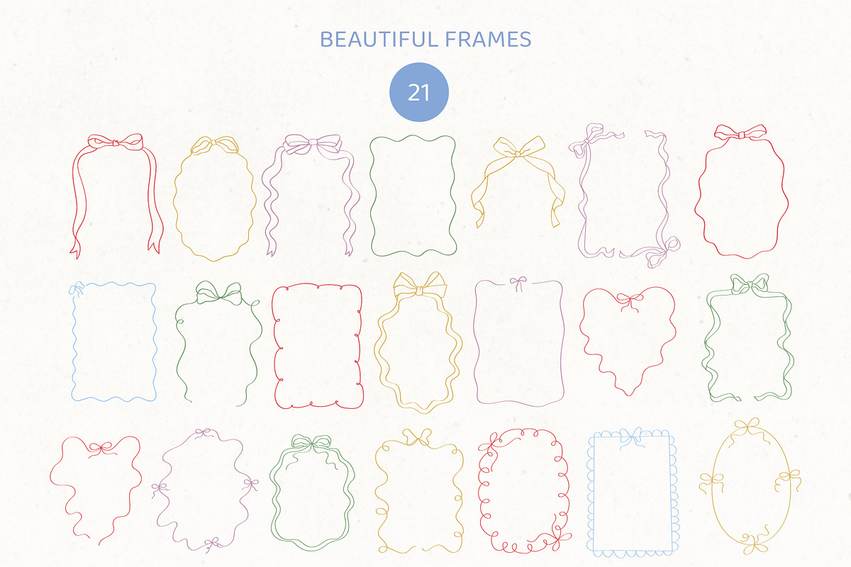 Ballerina core vector doodles set, a Decorative Illustration by yabluko_draws (Photo 7 of 7)