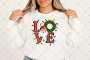 LOVE Santa Christmas PNG, an Illustration by Craft Nest (Thumbnail 3 of 6)