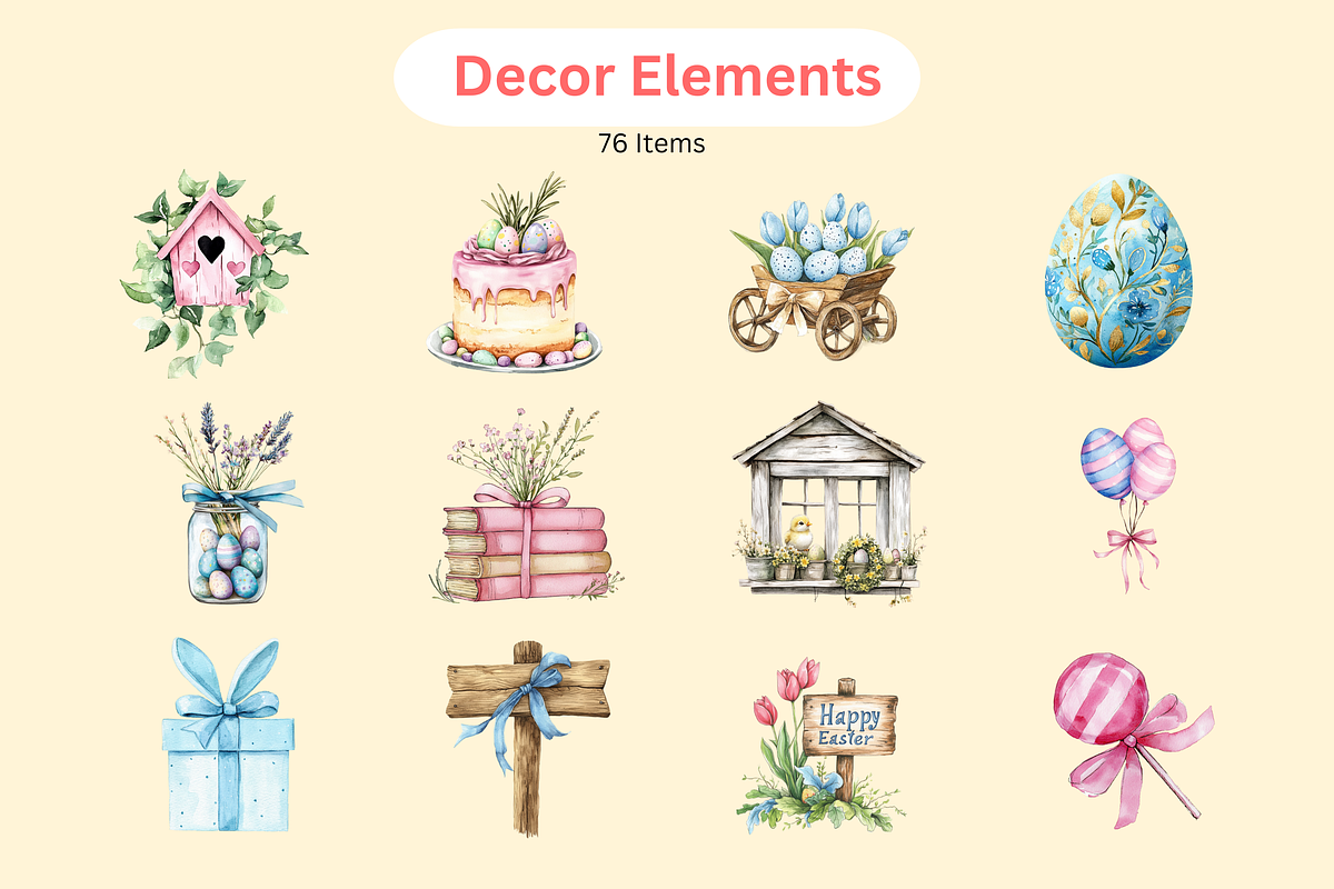 Easter 150+ Watercolor Collection, an Object Graphic by Ace Designs (Photo 4 of 4)