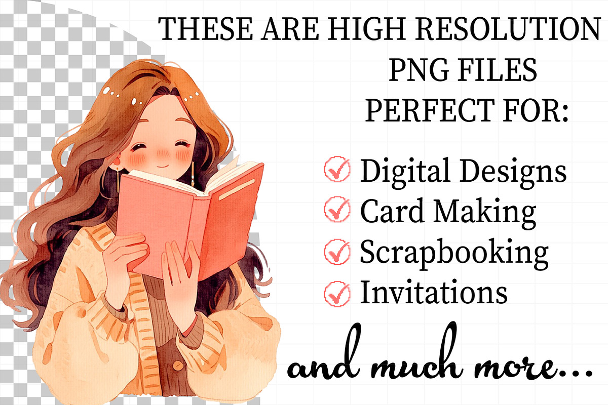 Blush Book Lover Clipart Bundle, an Illustration by Daily.Designs (Photo 2 of 7)
