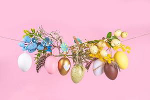 Creative bright spring Easter holiday concept, a Holiday Photo by Rimma